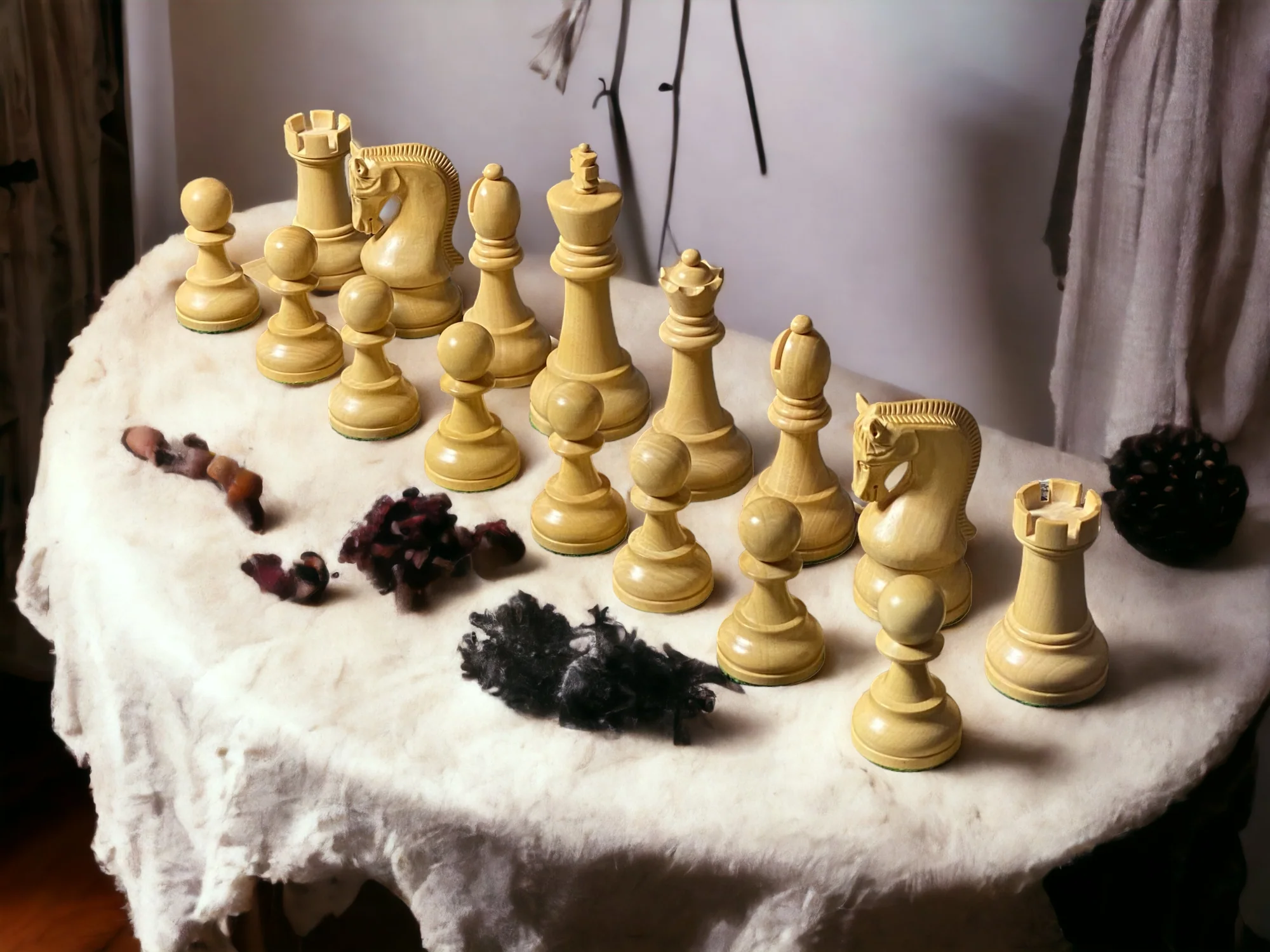 4" Leningrad Black Pieces, Anegre Deluxe Board & Vinyl Box - Image 3