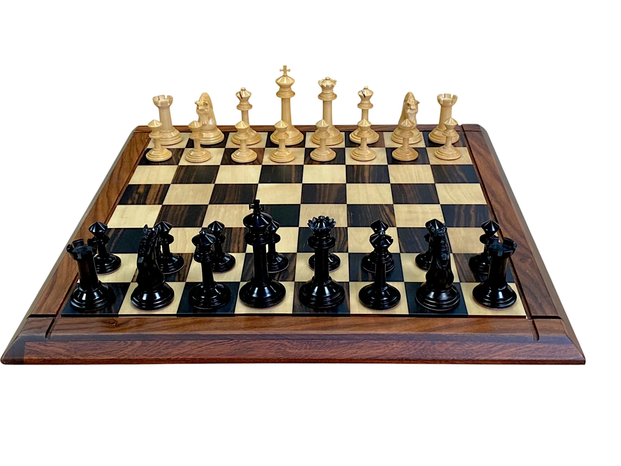 Mark Antony Chess Set with 21-Inch Luxury Ebony Rosewood & Boxwood Chess Board - Image 5