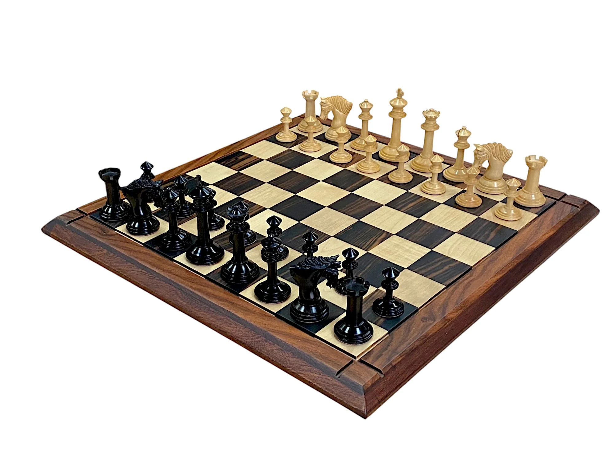 Mark Antony Chess Set with 21-Inch Luxury Ebony Rosewood & Boxwood Chess Board - Image 6