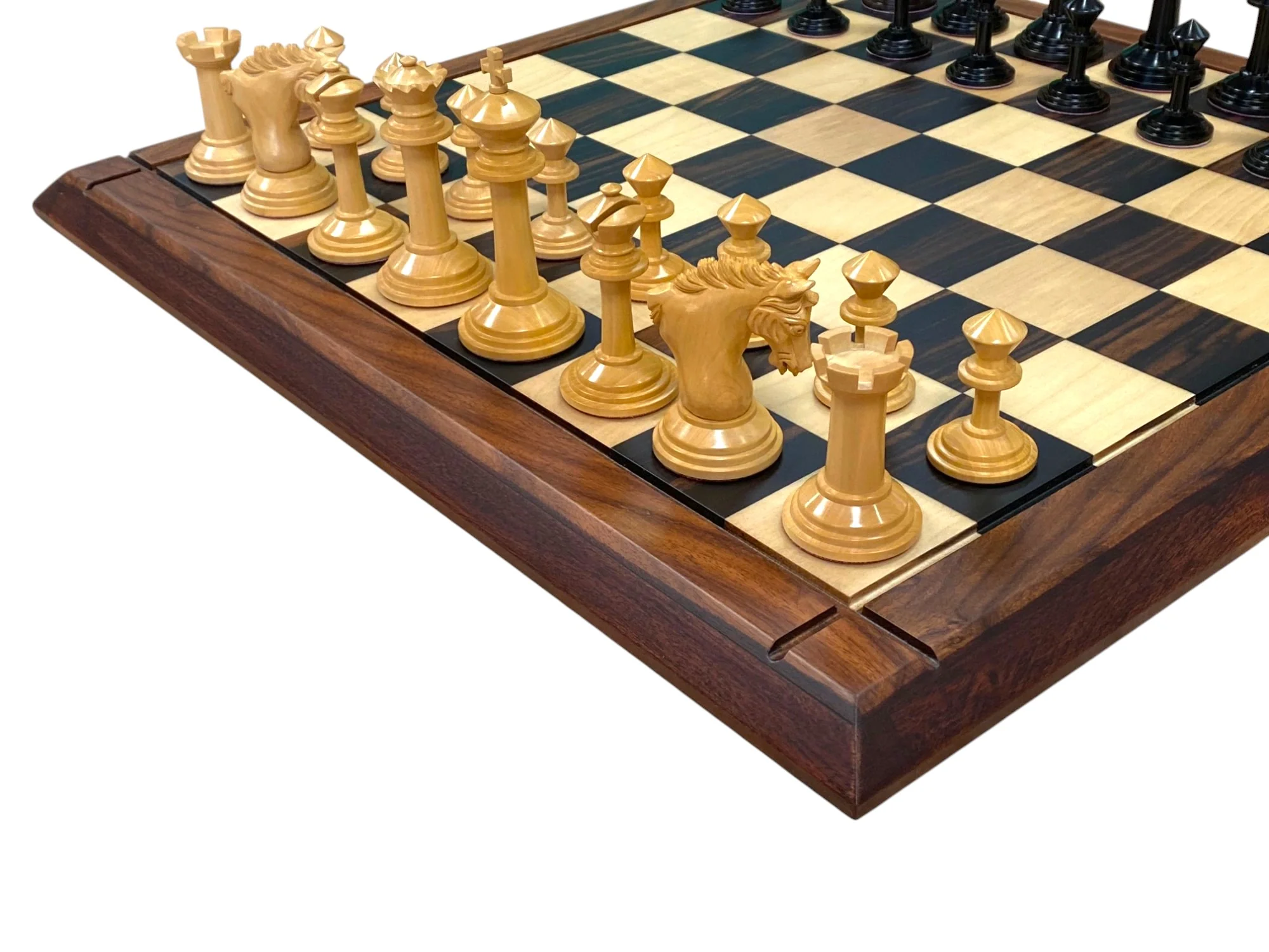 Mark Antony Chess Set with 21-Inch Luxury Ebony Rosewood & Boxwood Chess Board - Image 8
