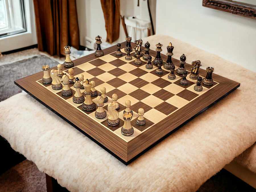 Artistic Parker Chess Pieces 20" Wenge Chessboard and Vinyl Box - Image 4
