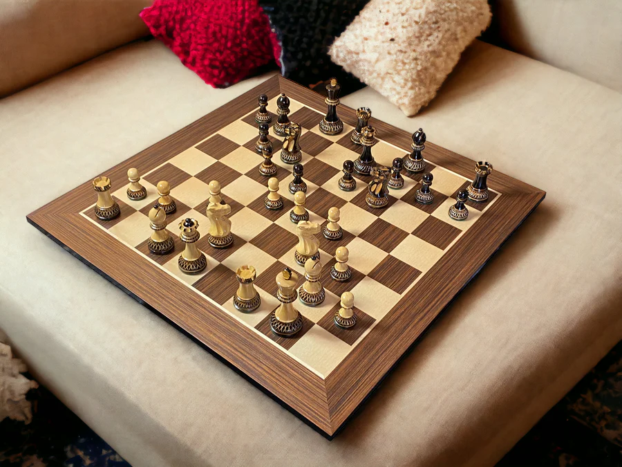 Artistic Parker Chess Pieces 20" Wenge Chessboard and Vinyl Box - Image 5