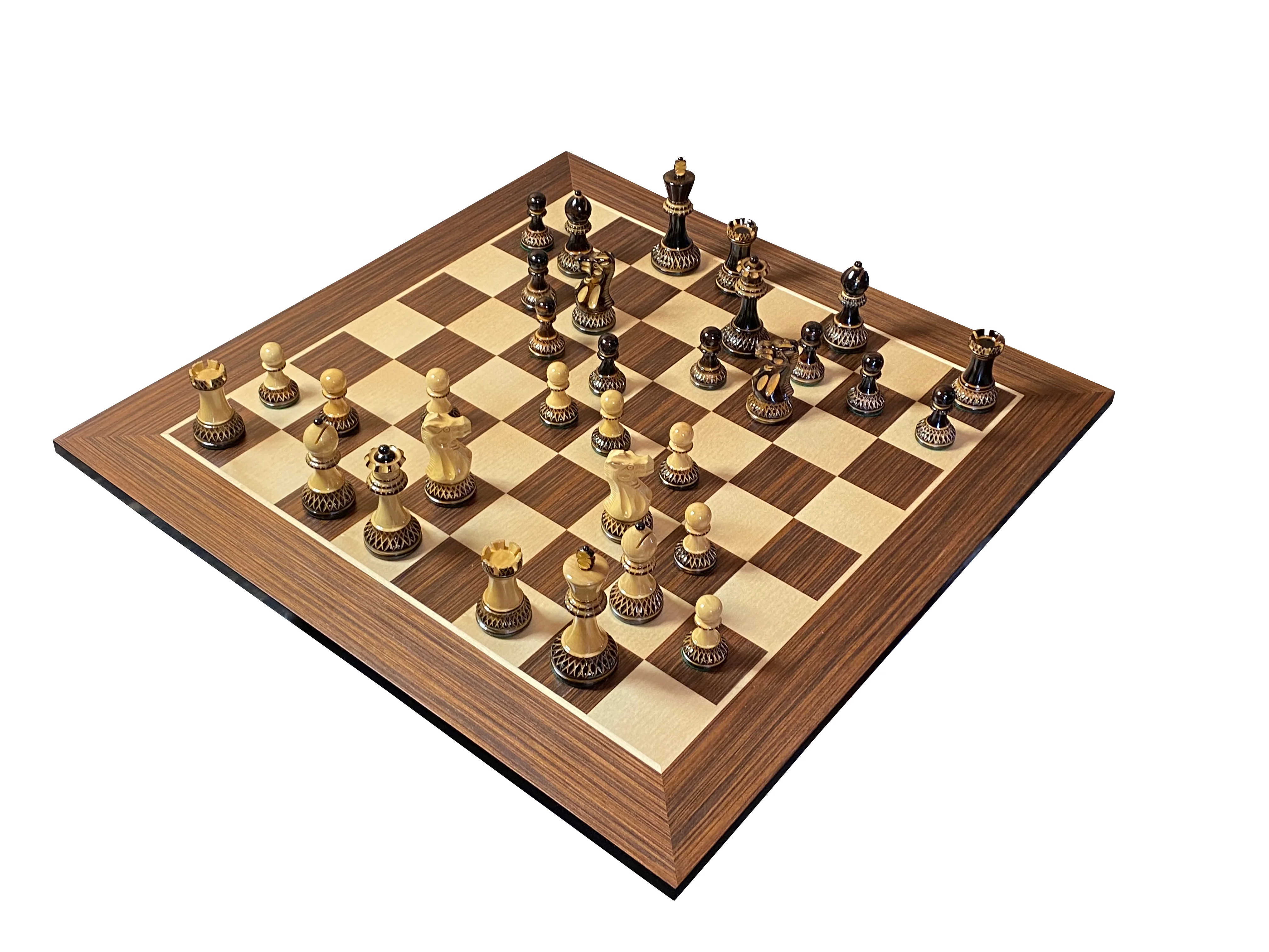 Artistic Parker Chess Pieces 20" Wenge Chessboard and Vinyl Box - Image 6