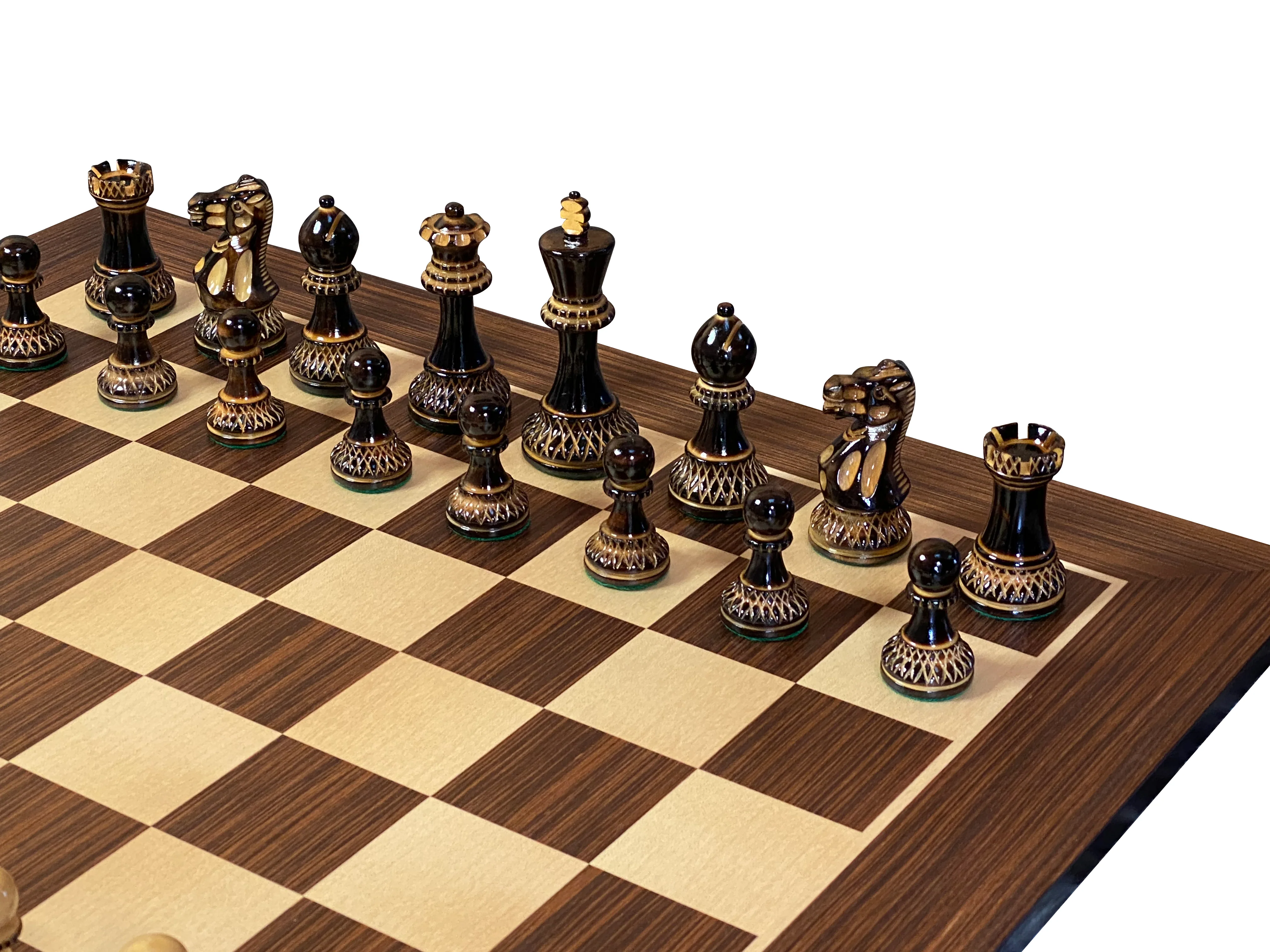 Artistic Parker Chess Pieces 20" Wenge Chessboard and Vinyl Box - Image 7