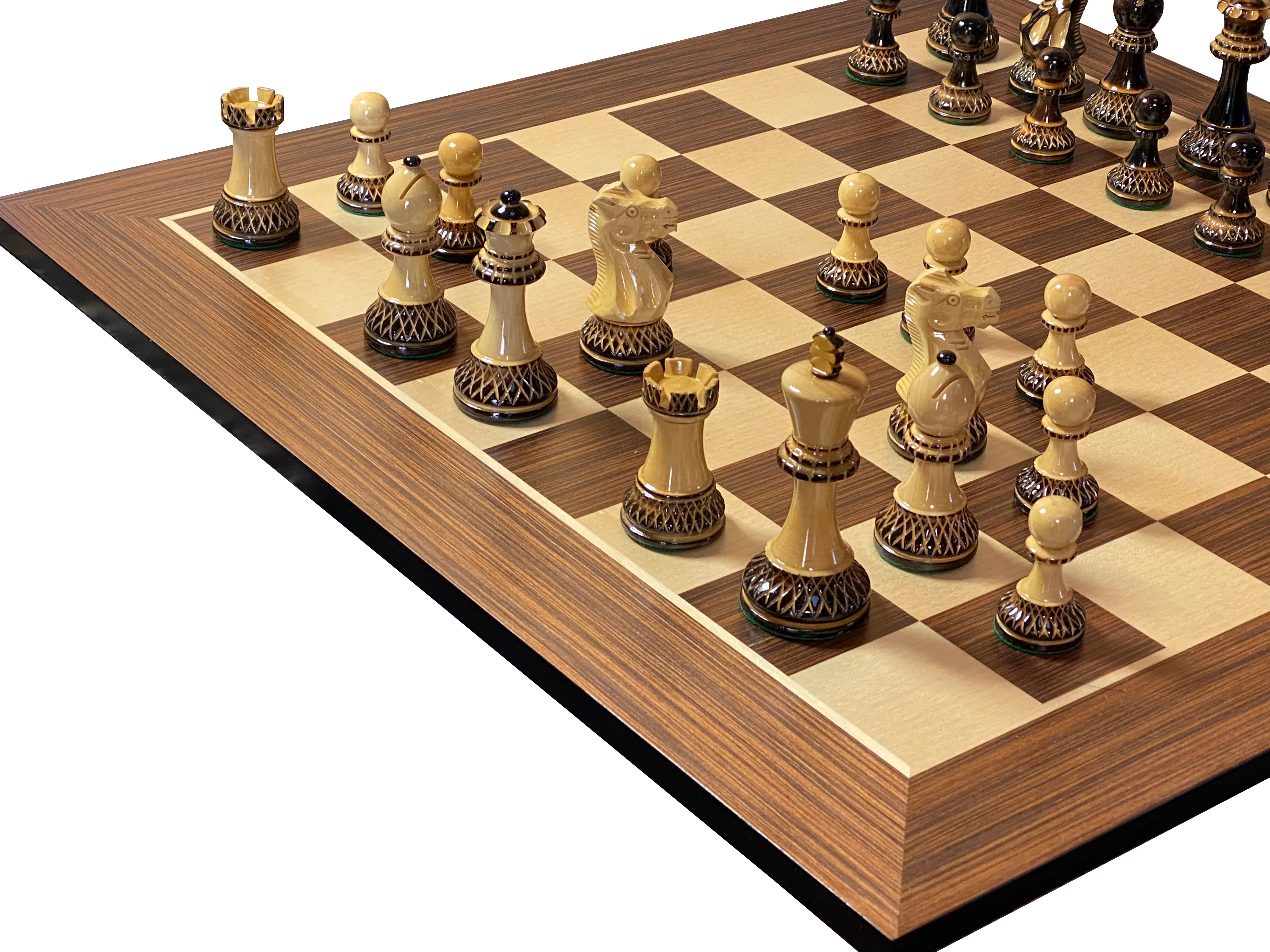 Artistic Parker Chess Pieces 20" Wenge Chessboard and Vinyl Box - Image 9