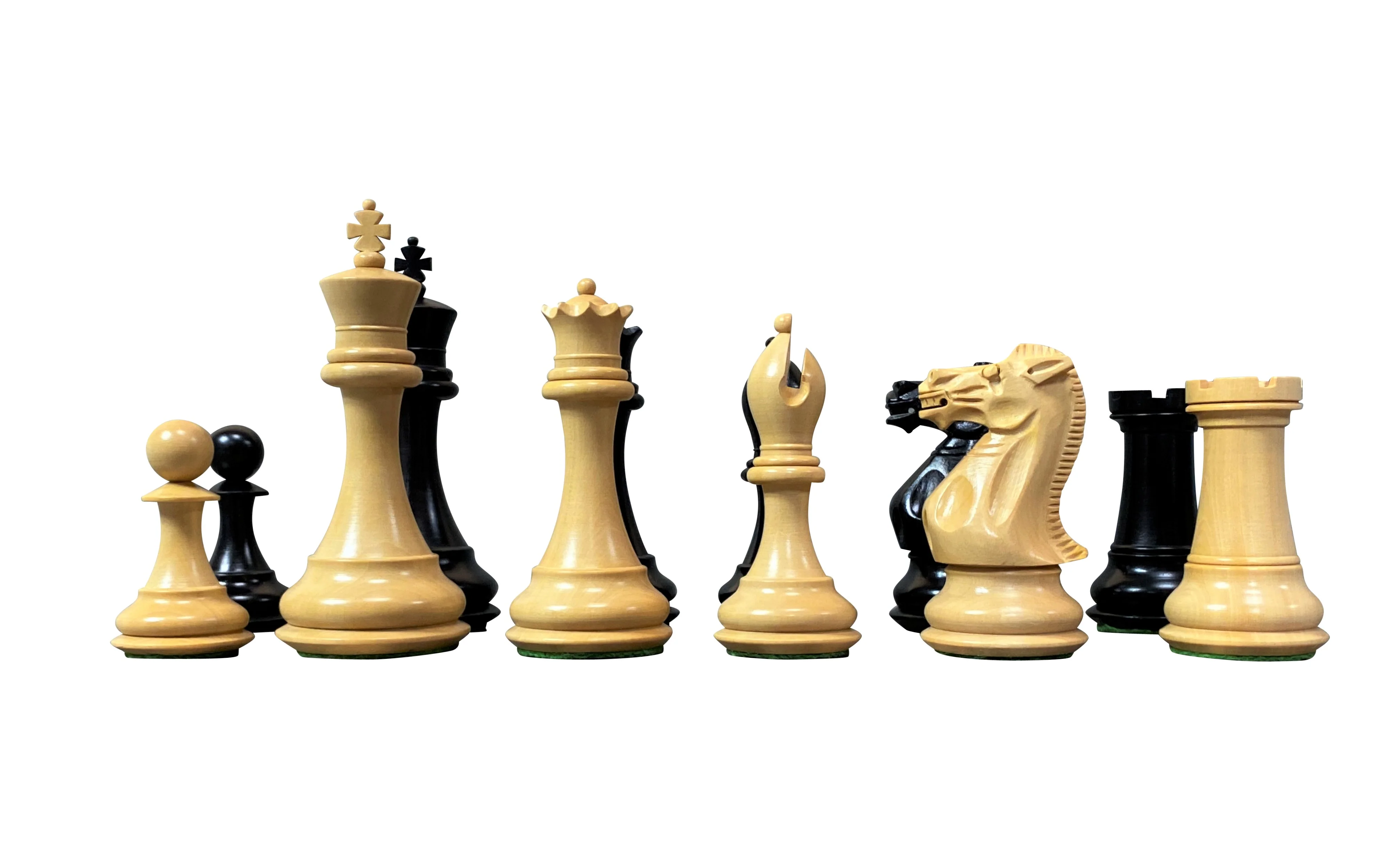 Collector Series Black and Boxwood Chess Pieces - Image 5