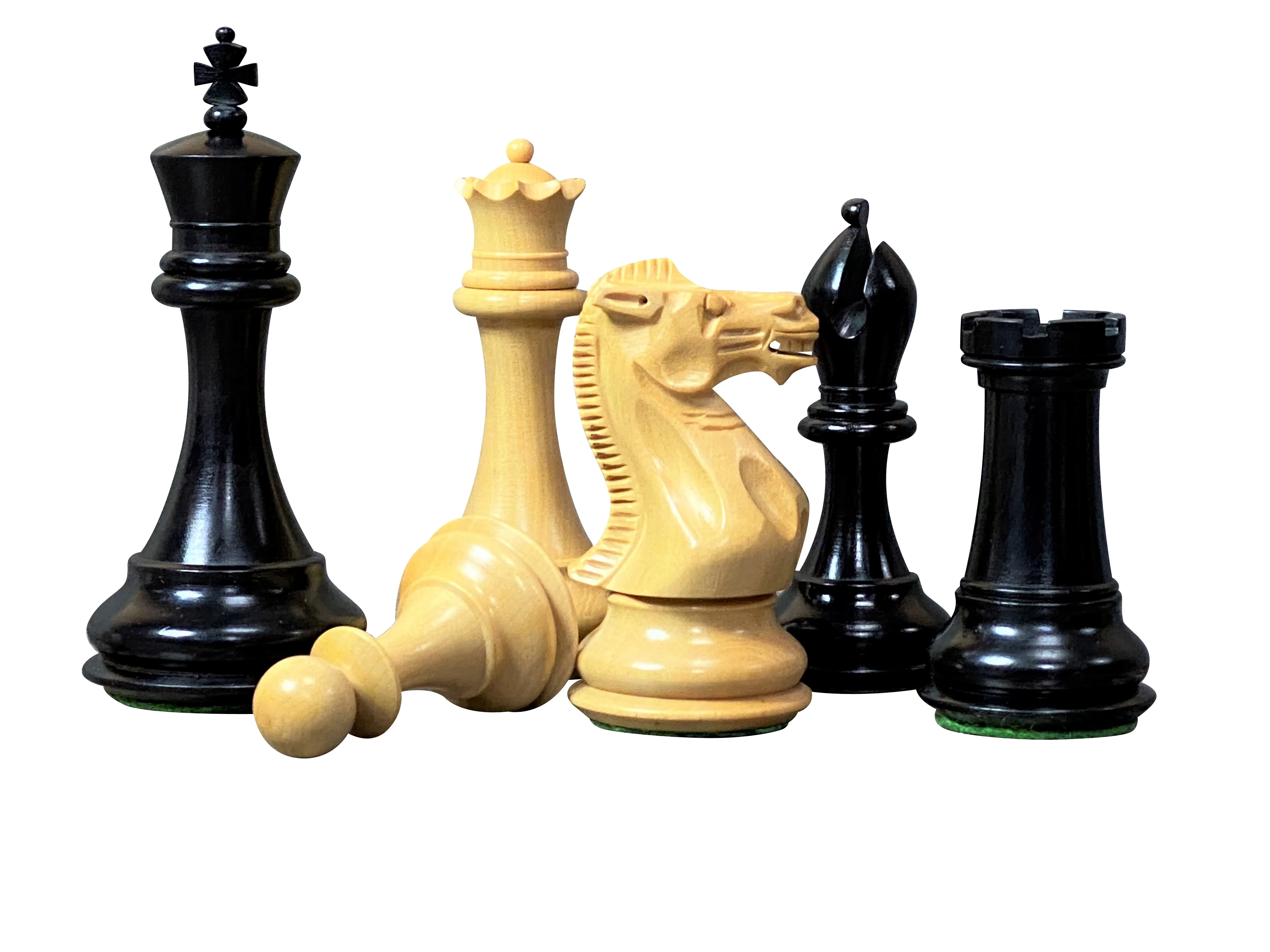 Collector Series Black and Boxwood Chess Pieces - Image 9