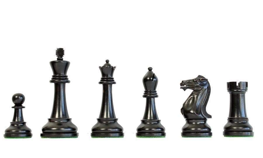 Winchester Staunton Boxwood & Ebonised Chess Pieces - Image 7
