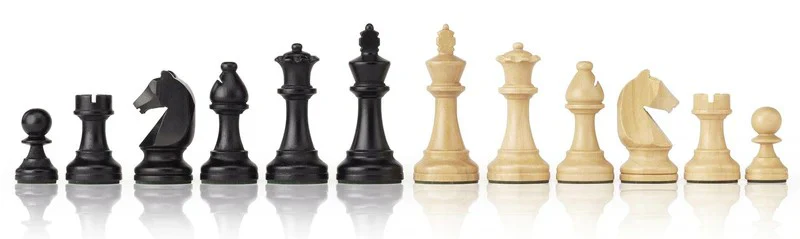World Chess Style Anegre Pieces, Walnut Board and Vinyl Box - Image 9