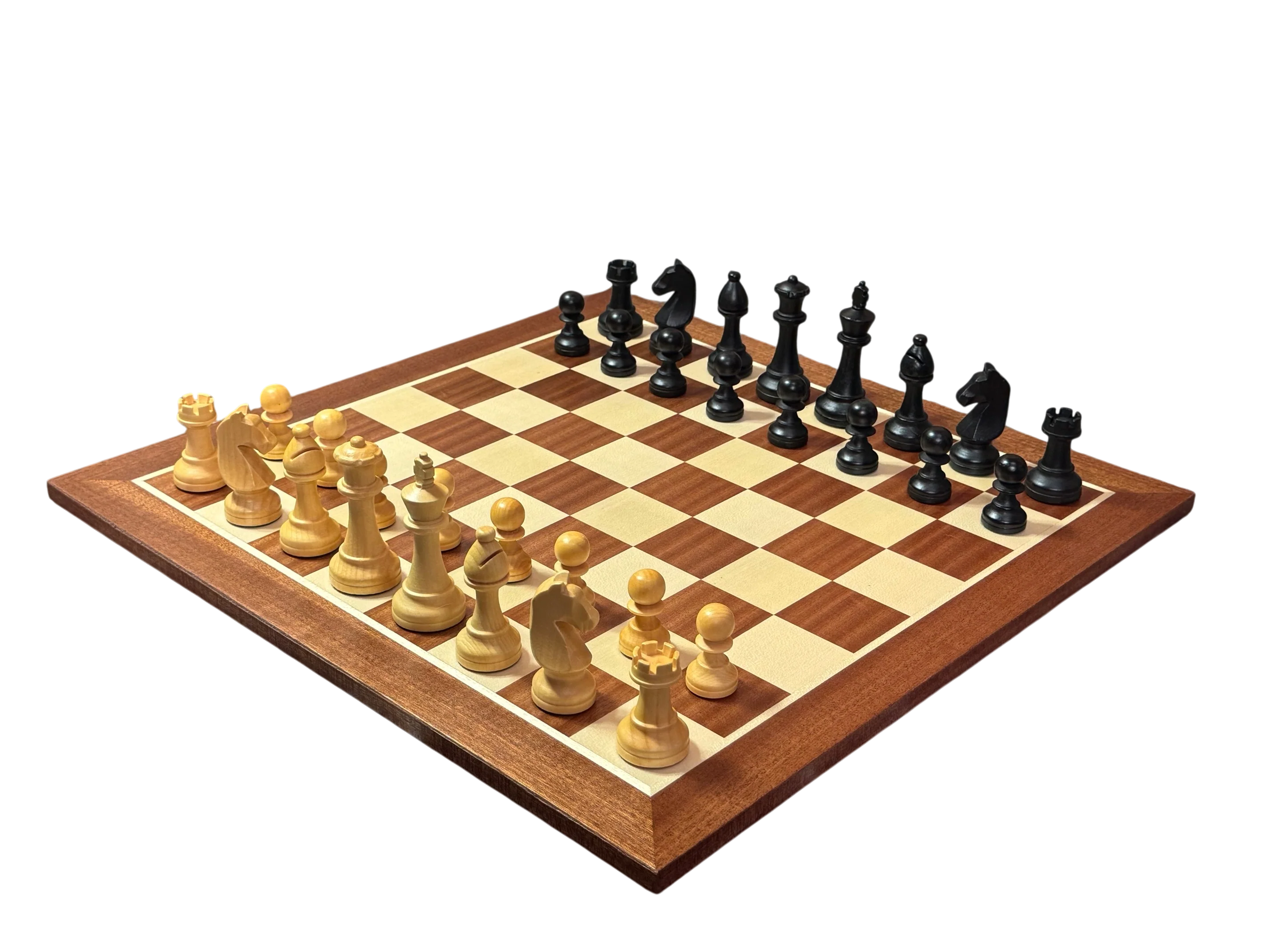 World Chess Style Chessmen Mahogany Chessboard & Box - Image 5