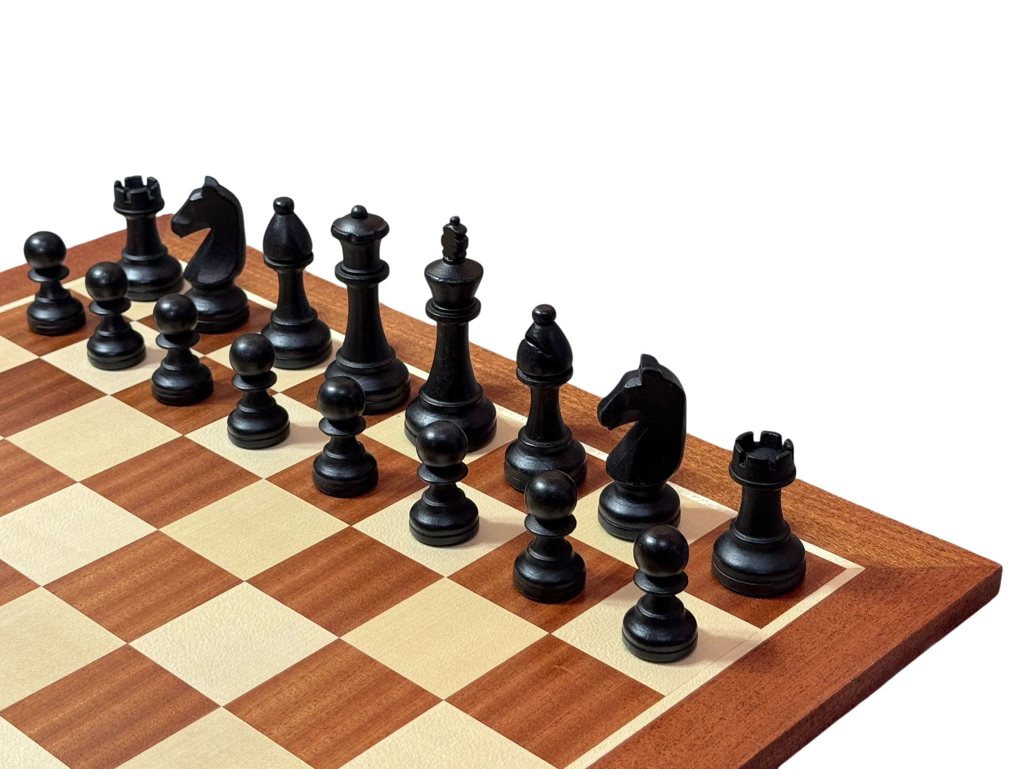 World Chess Style Chessmen Mahogany Chessboard & Box - Image 6